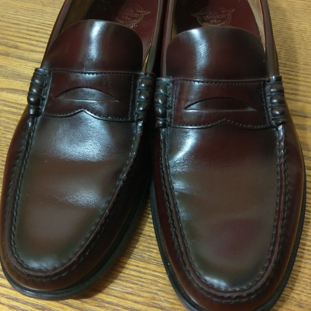 Florsheim Penny Loafers Men's 10 1/2 C Red